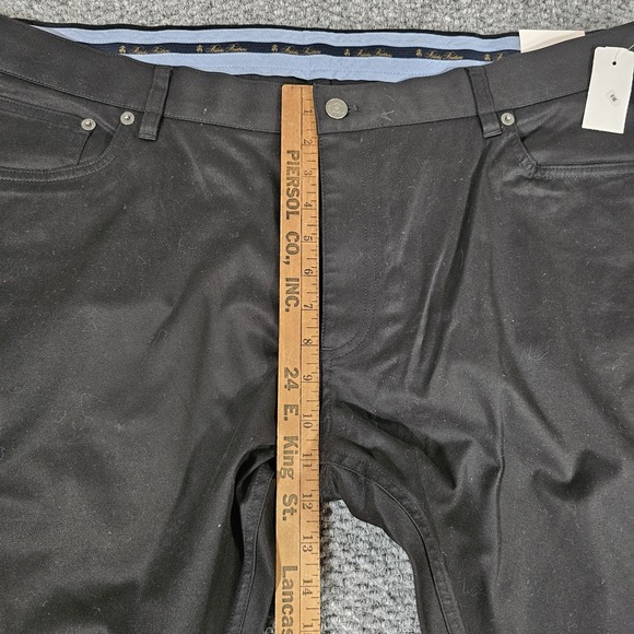 NWT Brooks Brothers Mens Pants Black 42x30 Advantage Chino Stretch Clark Fit - Picture 4 of 6